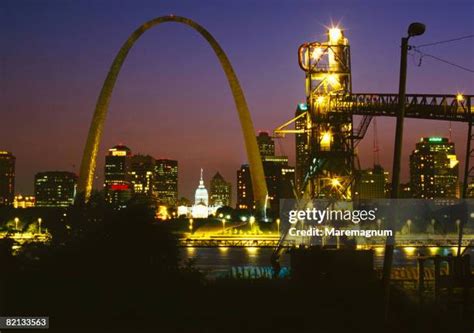 70 St Louis Night Skyline Stock Photos High Res Pictures And Images