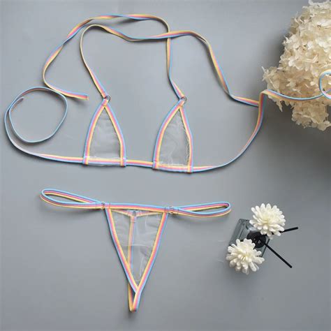Mini Bikini Con Tanga Para Mujer Ropa Secreta Tangas De Cuerda Completa Conjuntos De Lencer A Jpeg