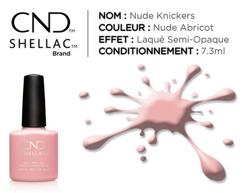 Cnd Shellac Nude Knickers Ml Relais Beaut Bien Tre