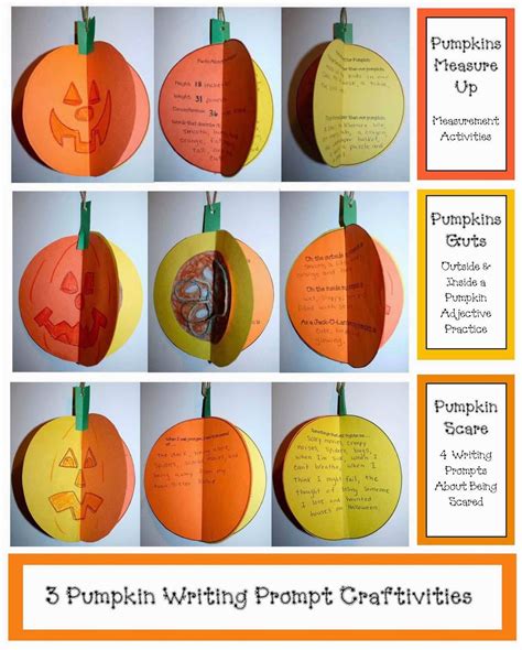 3d Pumpkin Writing Prompt Craftivities Classroom Freebies