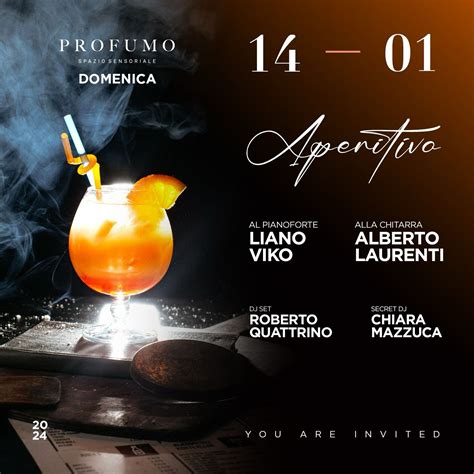 Profumo Roma Domenica 14 Gennaio 2024 Dinner Ape E Dj Set