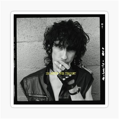 In Stiv We Trust Stiv Bators Lords Of The New Church Sticker For