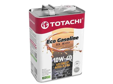 Buy Totachi Eco Gasoline 10W-40 Semi Synthetic | 4 Litre | Engine Oil ...