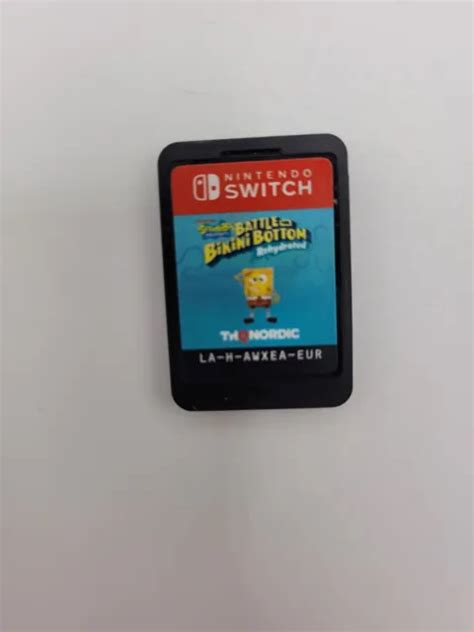 Spongebob Squarepants Battle For Bikini Bottom Nintendo Switch Cartridge Only Picclick Uk