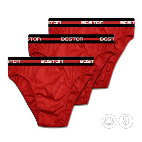 Bikini Deportivo Boston Algod N Viscosa Pack X Rojo Boston Ropa Interior Tienda