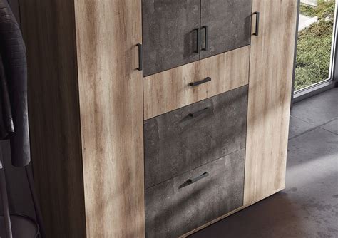 Купить Шкаф Нельсон ШК-03 - Железный камень / Дуб Каньон (Стендмебель ...