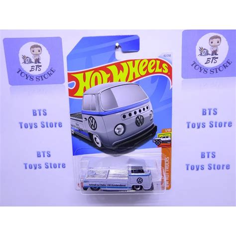 Hot Wheels Volkswagen T Pickup Gray Lis Blue Shopee Malaysia
