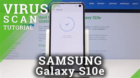 How To Perform Virus Scan On SAMSUNG Galaxy S10e Security Scan Anti