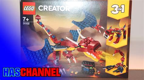 LEGO Creator: 31102 Fire Dragon Speed Build - YouTube