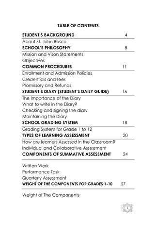 student handbook