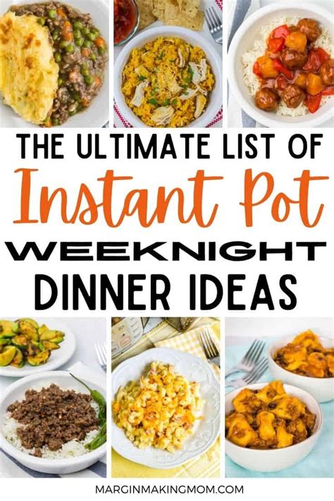 40 Quick And Easy Instant Pot Weeknight Dinners Margin Making Mom®