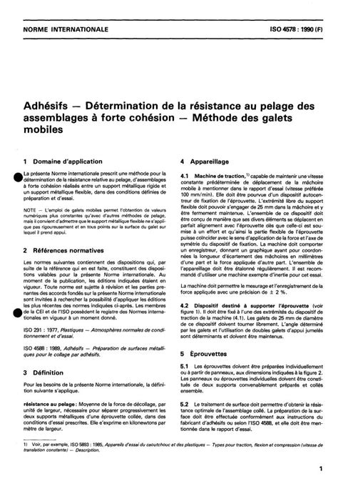 ISO 4578:1990 - Adhesives — Determination of peel resistance of high ...