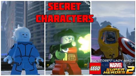 Lego Marvel Superheroes 2 All Secret Characters Part 1 Youtube
