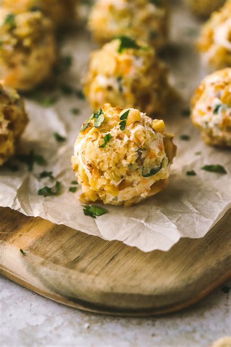Easy Herb And Walnut Mini Cheese Balls Appetizer Cooking In My Genes