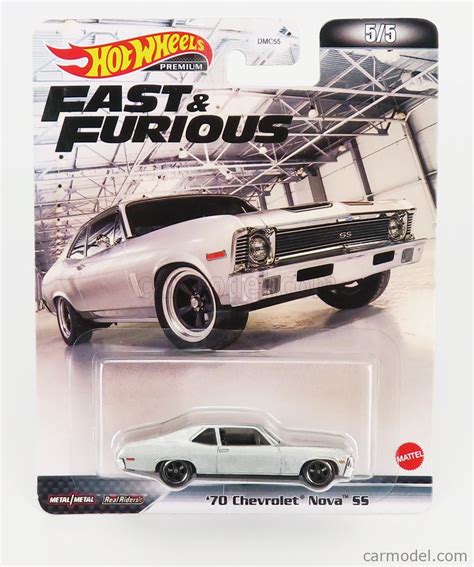 Mattel Hot Wheels Hcp Scale Chevrolet Nova Ss Coupe Fast Furious Silver