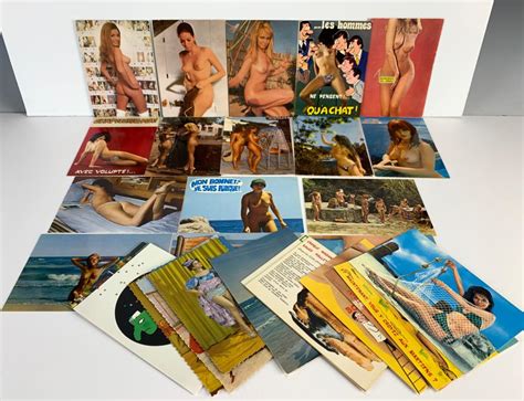 At Auction 32 Vintage Nude Photo French Postcards