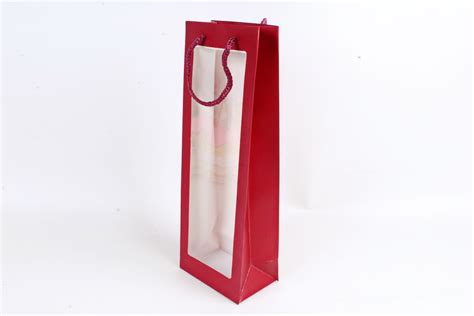 Сумка под бутылку с ОКНОМ 13*36*9 (12 шт/уп) PVC-13*36 Цена за 1шт ...