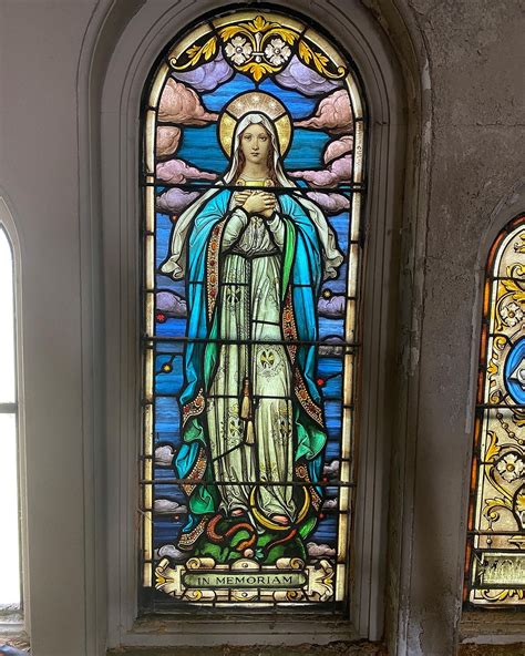 Mother Mary Stained Glass Window From Europe To You