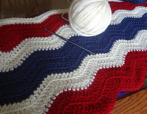 Ravelry Lverb S Patriotic Ripple Crochet Afghan Crochet Patterns