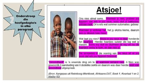 How To Summarise In Afrikaans Die Opsomming Jesuisphoenix