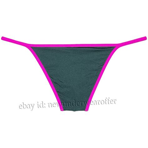 Men S Cheeky Briefs Covered Edge Bikini Underwear Ice Silk Pouch String Briefs Ebay