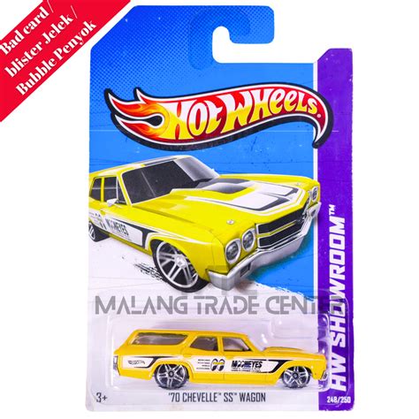 Jual Hot Wheels Chevelle Ss Wagon Kuning Mooneyes Blister Jelek Bad Card Anggap