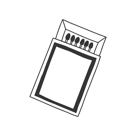 Premium Vector Hand Drawn Matchbox