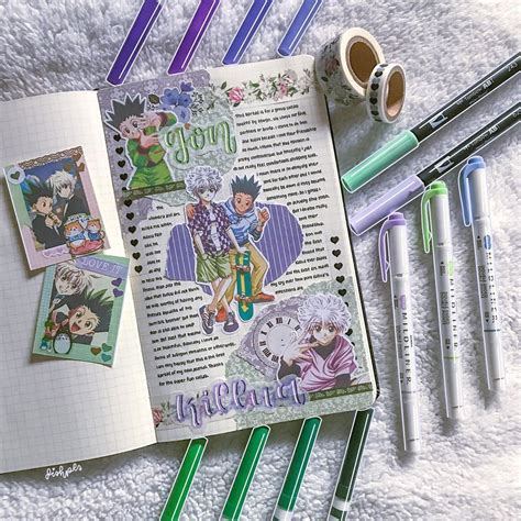 Aesthetic Anime Bullets Journal