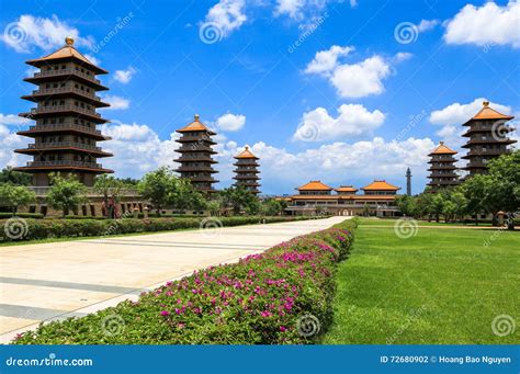 Temple in Taiwan stock photo. Image of huge, enshrined - 72680902