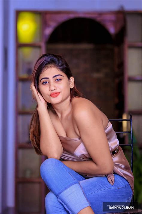 Piumi Hansamali Blue Hot Denim