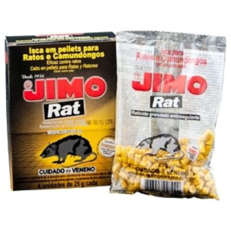 Isca Veneno De Rato - ISCA VENENO RATO GRANULADO JIMO FORTE 25GR - Parati Ferragem e Tintas
