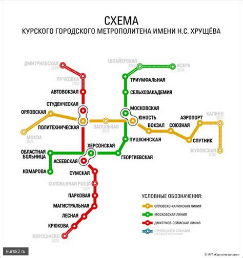 Карта метро курск
