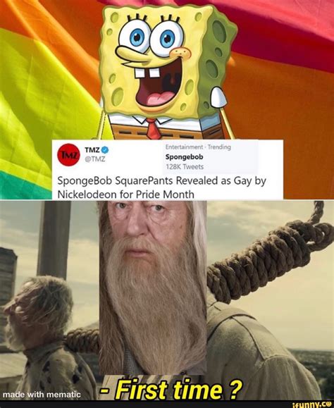 Spongebob Spongebob Squarepants Revealed As Gay By Nickelodeon For Pride Month Ifunny