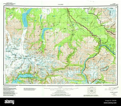Alaska topographical map hi-res stock photography and images - Alamy