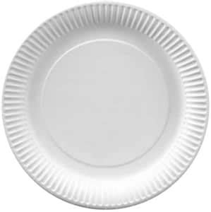 500 platos desechables de cartón diámetro 20 cm plato blanco Amazon