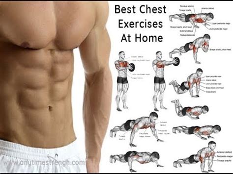 FULL HOME CHEST WORKOUT / 3 exercices pecs maison - YouTube