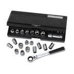 Husky 1 4 In Drive 6 Point Pass Thru Ratchet And Socket Set 30 Piece