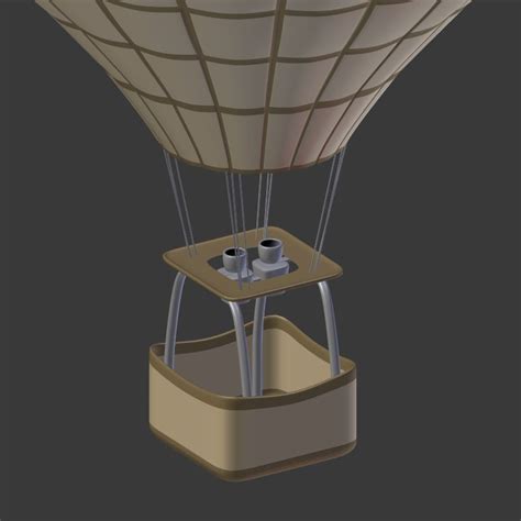Hot Air Balloon D Model Blend Dae Fbx Obj Free D