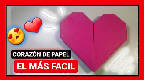 Como Hacer Un Corazon De Papel ️ Facil Y Rapido Paso A Paso Origami