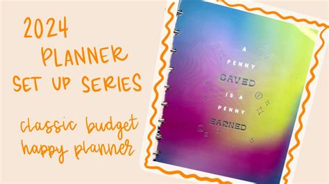 Planner Set Up Classic Budget Happy Planner Set Up Youtube