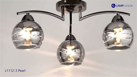 Потолочная люстра Lamplandia Pearl L1112-3 PEARL, Е27*макс 60Вт - YouTube