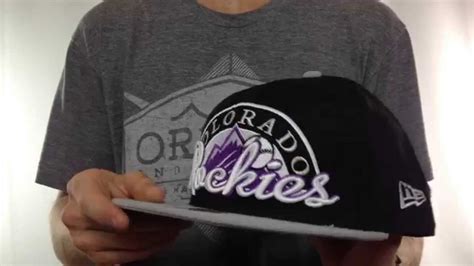 Rockies Script Punch Black Grey Fitted Hat By New Era Youtube