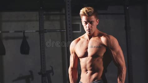 Male Athlete With Naked Torso Highly Defined Muscles Stock Footage Video Of Person