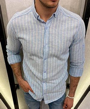 Мужская летняя рубашка с длинным рукавом Р-693 купить купить в интернет ...