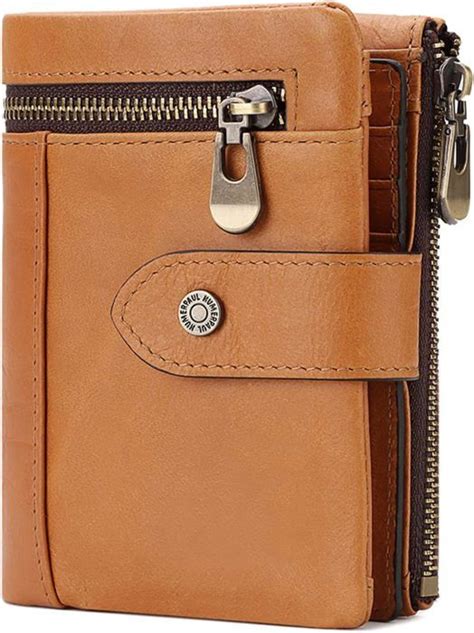 Rfid Portefeuille Homme Cuir Veritable Portefeuilles Slim Porte Monnaie