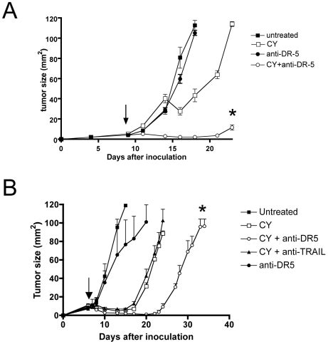 Tumor Bearing Athymic Nude Mice Inoculated At Day Were Treated With