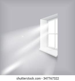 sun rays shining  window stock vector royalty