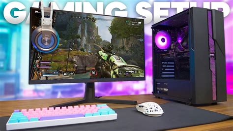 Full Gaming Setup Pc Monitor Keyboard Mouse Headset Youtube