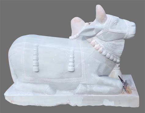 marble nandi statue  rs piece govindgarh id