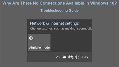 Why Are There No Connections Available In Windows 10 Troubleshooting